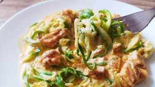 💥Spaghetti de Calabacitas con Pollo Dieta Keto [upl. by Vite889]