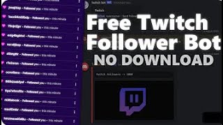 Free Twitch bot Followers 2023 Discord [upl. by Ennyl970]