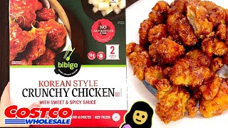 🇰🇷 Bibigo Korean Style Crunchy Chicken with Sweet amp Spicy Sauce  Costco Product Review [upl. by Mochun]