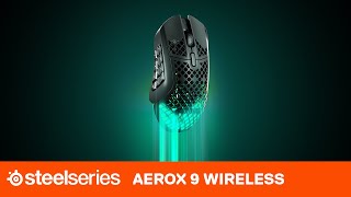 The lightest MMO Gaming Mouse in the World the Aerox 9 Wireless  SteelSeries [upl. by Arbmat]