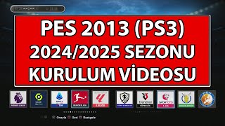 PS3 BİZDEN PES13 20232024 SEZONU YAMASINI SATIN ALAN KULLANICILAR İÇİN KURULUM VIDEOSU [upl. by Beauchamp]