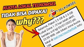 cara mengatasi kuota lokal zona Telkomsel tidak bisa digunakan [upl. by Long]