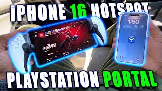 iPhone 16 amp TMobile Hotspot With Playstation Portal  Insane Speeds [upl. by Intisar]