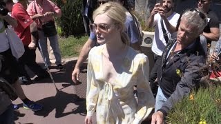 Elle Fanning walks on the croisette in Cannes [upl. by Karolyn]