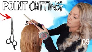 point cutting one length bangs amp quick layers [upl. by Aicercul]