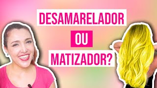 DESAMARELADOR OU MATIZADOR QUAL A DIFERENÇA Desejos de Beleza [upl. by Nivlek]