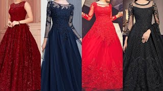 Latest Net Gown Designs For GirlsParty Wear Net Gown DesignsWedding Net Gown Designs 2021 [upl. by Abdel909]