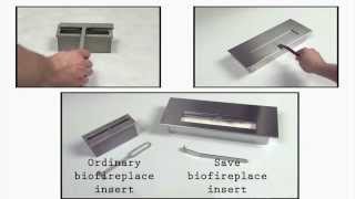 Biofire fireplace insert box by Bathroom Avenue [upl. by Htomit]