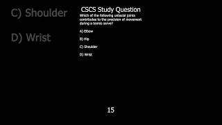 CSCS Question 63 [upl. by Trinia205]