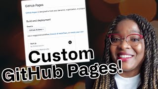 Deploy to GitHub Pages with Custom GitHub Actions [upl. by Ettennal120]