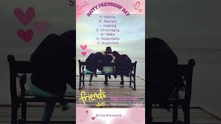 Happy Friendship Daynational friendship day whatsapp status 2024 friendshipday august4 [upl. by Eldrida]