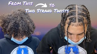 How to do Mens Two Strand Twists [upl. by Nemra]