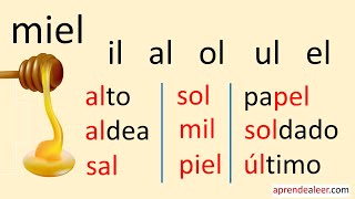 Silabas al el il ol ul para niños [upl. by Airb755]