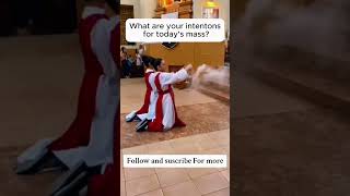 Holy mass Comment your intentions catholicprayer holymass jesus shorts [upl. by Niroc257]