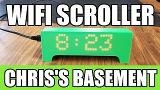 LED Marquee Scroller  Wifi  OctoPrint Monitor  Chriss Basement [upl. by Rabassa]