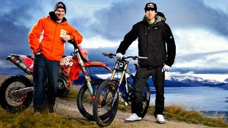 ENDURO vs MTB Downhill  David Knight vs Gee Atherton BEST RACE [upl. by Ogeid]