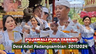 Pujawali Pura Tabeng Desa Adat Padangsambian Tgl 20  11  2024 [upl. by Hamon285]