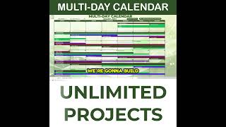 Turn Excel Into The Ultimate MultiDay Calendar [upl. by Kinelski133]