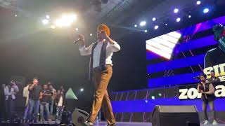 Jatt da muqabla  sidhu moosewala  live at jln stadium  Zomaland Delhi  Reply to karan aujla [upl. by Porty]