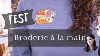 Je test la broderie à la main 🙌 [upl. by Enymsaj]