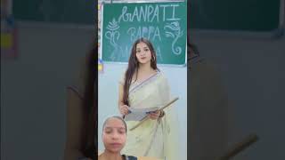 Ganpati Bappa Morya❤️🙏😍 Part 2 ganeshchaturthi shorts school [upl. by Elletsyrk]