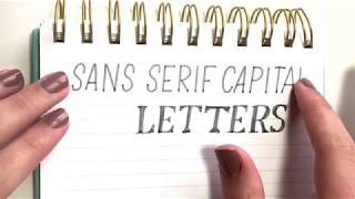 Sans Serif Capital Lettering  What is it and why should you learn [upl. by Reseda264]