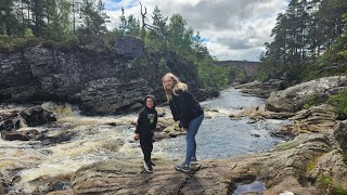 exploring the Scottish Highlands little garve silver bridge corrieshalloch gorge [upl. by Aelyak]