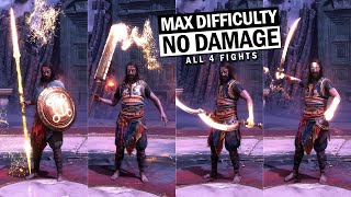 God of War Ragnarok Valhalla  Kratos vs Tyr All Boss Fights No Damage  Max Difficulty [upl. by Jahdal]