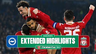 Brighton vs Liverpool Extended Highlights  Carabao Cup  CBS Sports Golazo [upl. by Adon]