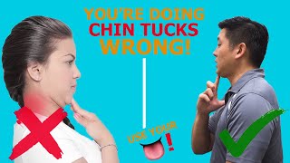 Youre Doing Chin Tucks WRONG  Physical Therapist Teaches The Correct Way [upl. by Andras]