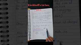 12th physics ch 3 kirchoffslaw kcl currentelectricity [upl. by Irodim]