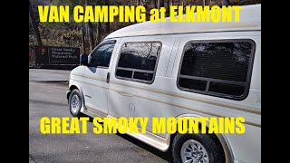 Van Camping at Elkmont in the Smoky Mountains [upl. by Lumbye431]