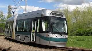 Nottingham Trams Phase One  Hucknall to Station Street via Phoenix Park [upl. by Floyd952]