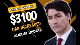 August Update About OAS  Get Your Increased OAS In This Month Confirmed By CRA [upl. by Ennywg562]