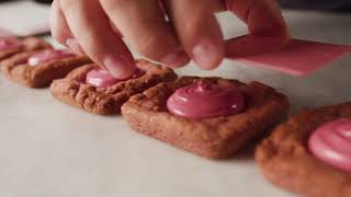 Gooey Cookies with Callebaut Ruby RB1 Chocolate [upl. by Aloiv]