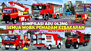 MENYALA APIKU🤣 K0MP1L4SI ADU OL3NG BUSSID SEMUA MOD MOBIL PEMADAM KEBAKARAN  MENYALA ABANGKU🔥‼️ [upl. by Parris]