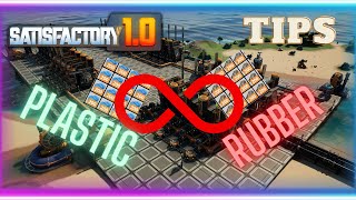 Rubber and Plastic Loop  Easy BUILD GUIDE in Satisfactory 10  Tips and Tricks [upl. by Schulz]