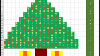 Sparkling Christmas Tree in Excel Build Conditional Format Christmas Tree Excel Magic Trick 1361 [upl. by Sybila]