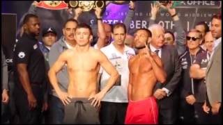 Gennady Golovkin vs Kell Brook OFFICIAL WEIGH IN amp FACE OFF [upl. by Analra11]