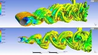 🥇 ANSYS CFX  flow around a cylinder 3D  CFD simulation [upl. by Aseuqram]