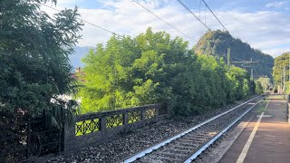 ATTENZIONE TRENO IN TRANSITO STA ARRIVANDO IL SUPER MERCI VENLO  MORTARA a Caldè [upl. by Asyar427]