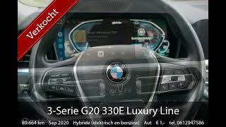 BMW 330E 292PK ACC 360° Harmankardon DAB LuxuryLine [upl. by Lunetta543]