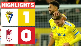 CÁDIZ CF 1  0 GRANADA CF  RESUMEN LALIGA EA SPORTS [upl. by Luben503]