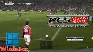 Pro Evolution Soccer 2013 Windows on Android Winlator 61 [upl. by Aznola]