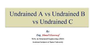 23 Undrained A vs Undrained B vs Undrained C [upl. by Ylera]