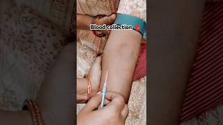 Blood sampling 🩸🩸bloodcollection bloodtest shorts youtubeshorts safecarepoint [upl. by Irrot398]