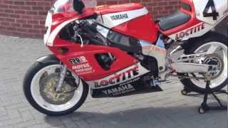 Yamaha FZR750R OW01 Isle of Man TT Carl Fogarty Loctite replica [upl. by Haynor423]