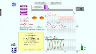 Le pendule élastique animation pour mieux visualiser le comportement dun pendule élastique [upl. by Karolyn628]