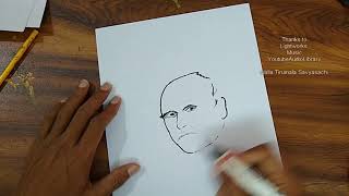 How To Draw Charles Babbage  Marker Pen Drawing [upl. by Anirpas]