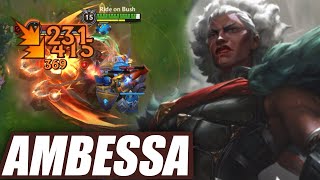 Wild Rift Ambessa Gameplay New Champion Build amp Runes [upl. by Ondrej]